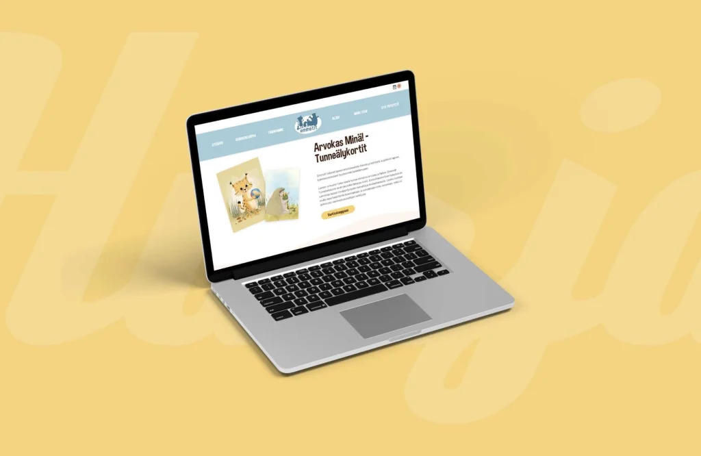 Emmotit kansikuva, jossa mockup.