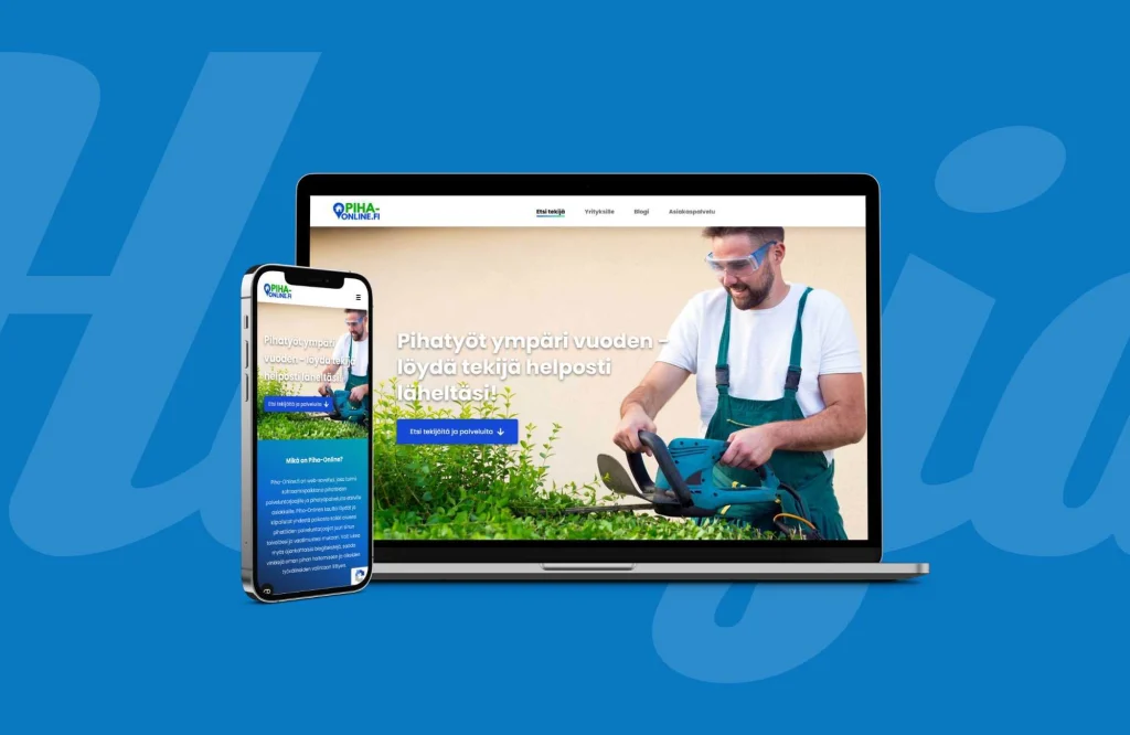 Piha-Online mockup.
