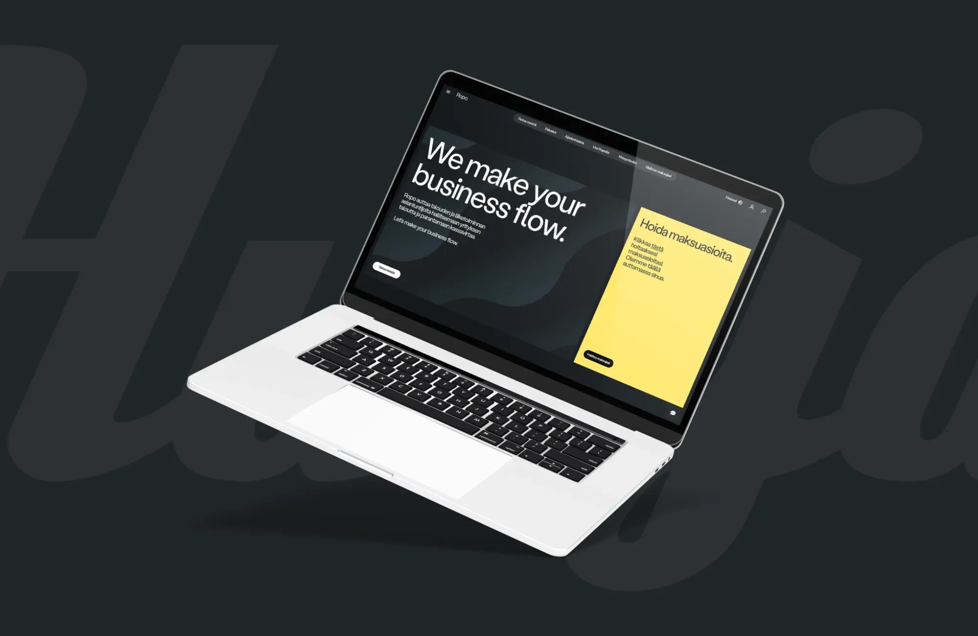 Ropon kansikuva, jossa mockup.