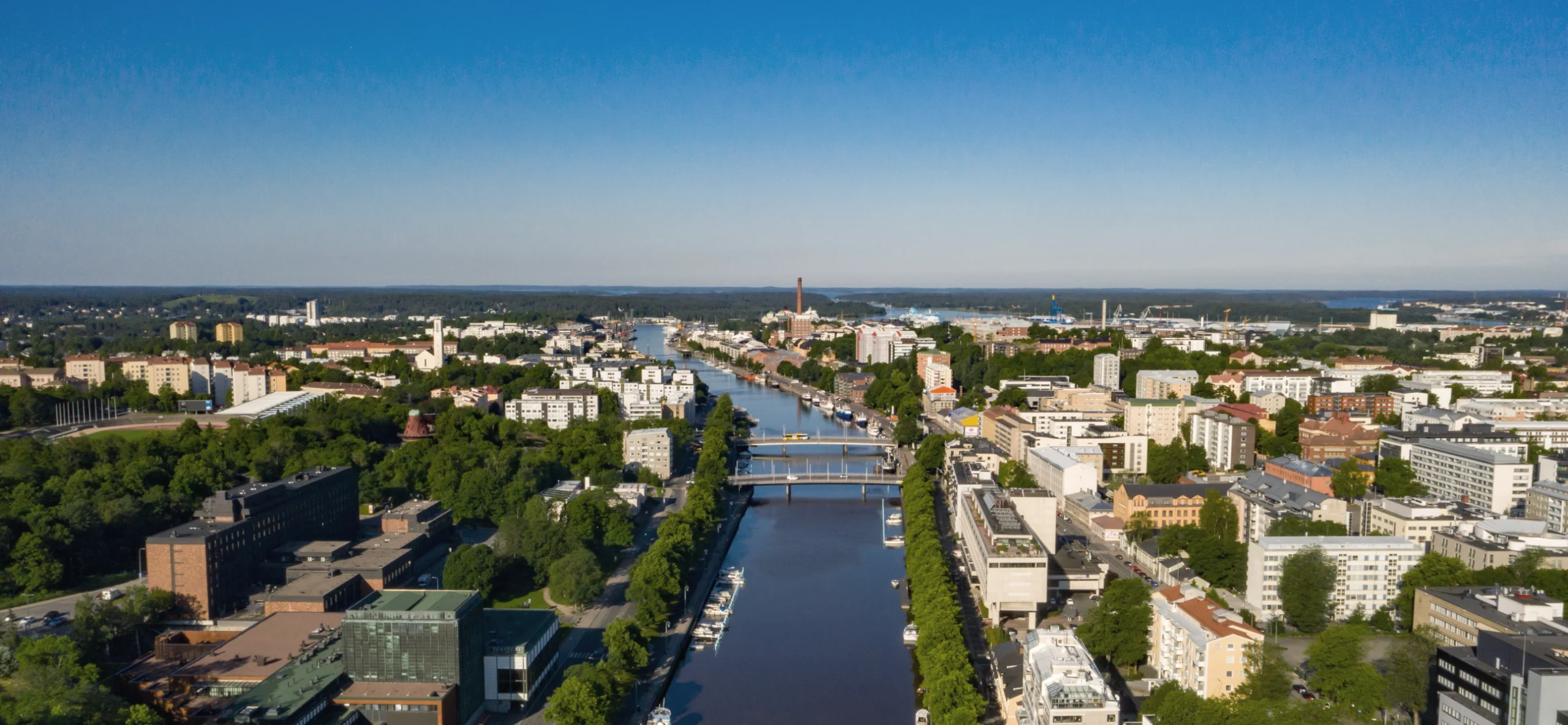 Ilmakuva Turun kaupungista.